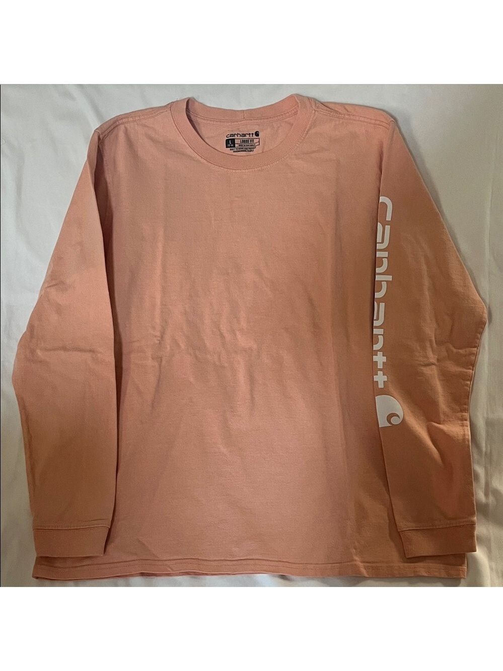 Carhartt Sleeve Logo Long Sleeve T-Shirt Loose Fit Women's S/M